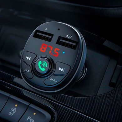 Купити Автомобільний FM модулятор (трансмітер) Borofone Music Joy 2xUSB Bluetooth (BC26B) 66265 FM Трансмітери (Модулятори)