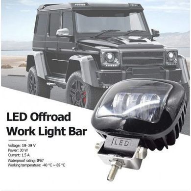 Купити Додаткова LED фара Лінзована з ДХО 120х100х60 мм 45W 5W*3 8551 Додаткові LЕD фари