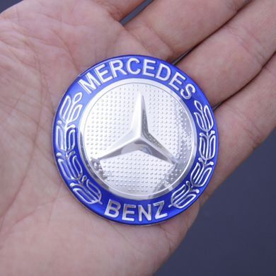 Купити Емблема для Mercedes 52 мм металева скотч 22309 Емблеми на іномарки
