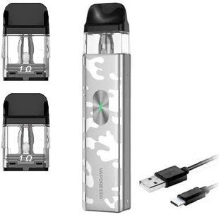 Купити Бaraтopaзовий Haбip VP Xros 4 Mini 1000mAh 2 мл (Картриджів 1 ОМ 3 шт) Camo Silver Камо Сірий 80168 Стартові Набори (Рідина та Картриджі)