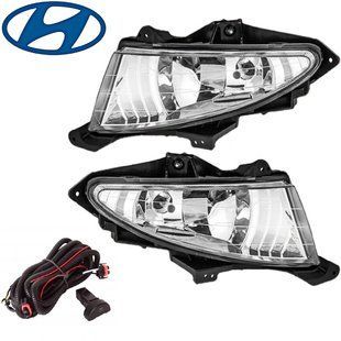 Купить Противотуманные фары для Hyundai Elantra 2006-2011 12V 27W с проводкой (HY-261W) 81536 Противотуманные фары модельные Иномарка