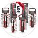 Купить Набор головок 1/4" 4-14 мм., TORX, PH, HEX, SL, удлинитель, рукоятка с храповым механизмом 72 зуба, 28 ед., CrV STORM INTERTOOL ET-8018 77822 Торцевые головки, шестигранники и звезды - 7 фото из 7