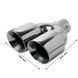 Купити Насадка на глушник Elegant Подвійна Кругла &Oslash; 63 х 2-89 x 245 мм Хром (EL 106 048) 66742 Насадки на глушник - 2 фото из 2