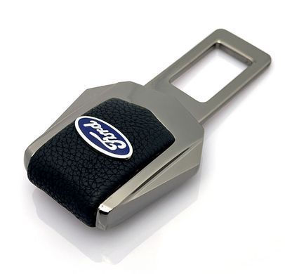 Купить Заглушка ремня безопасности с логотипом Ford Темный Хром 1 шт 39474 Заглушки ремня безопасности