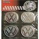 Купить Наклейка на колпак Volkswagen 60 мм хром 4 шт 23117 Наклейки на колпаки