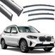 Купить Дефлекторы окон ветровики Benke для BMW X3 E83 F25 2018-2021 Хром Молдинг Из Нержавеющей Стали 3D 62313 Дефлекторы окон Hyundai - 1 фото из 7