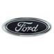 Купити Емблема для логотип Ford 145 x 60 мм / у зборі скотч 3M Чорна 1 шт 36623 Емблеми на іномарки