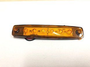 Купити Габарит LED прямокутний 100х10 мм / 12/24V / 6 діодів / Помаранчевий 1 шт (MRT 104 K 010) 8308 Габаритні вогні