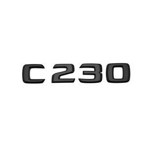 Купити Емблема напис C230 для Mercedes-Benz C-Class чорна глянцева 135х23 мм пластик (на скотчі) 94700 Емблема напис на іномарки