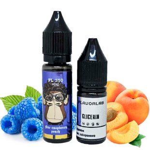 Купити Рідина Самозаміс Flavorlab FL350 Mini 15ml Blue Raspberry Peach Голуба малина персик 79618 Рідини FL