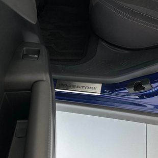 Купити Накладки на пороги для Subaru Crosstrek 2017-2022 / 2022- Нержавіюча сталь із загином та Логотипом 4 шт (Premium P-SB14) 97185 Накладки на пороги та бампер