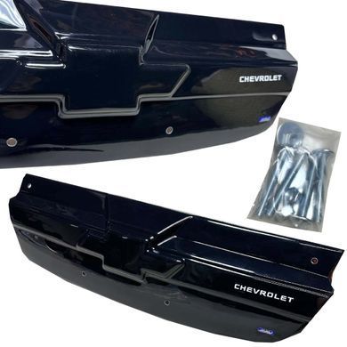 Купити Зимова накладка на радіаторні решітку Chevrolet Aveo T250 06-11 Глянець Voron Glass 83475 Зимові накладки на решітку радіатора