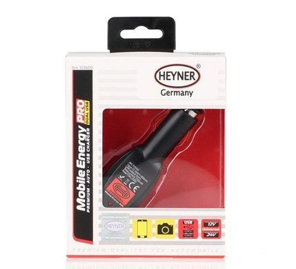 Купити Автомобільний зарядний пристрій Heyner 12/24V 2.1A / 2USB Оригінал (511600) 57401 Зарядний пристрій - USB Адаптери - Розгалужувачі - FM Модулятори