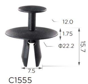 Купить Клипса крипления Нажимная Распорная PEUGEOT FIAT CITROEN (699783 9621385880 6997TZ 6997.83) C1555 73184 Фиксатор нажимного типа