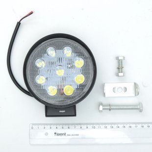 Купить Дополнительная LED фара Лидер 27W (3W*9) 10-30V &Oslash; 112x125 mm Дальний (001 B 27W) 1 шт (3376) 8716 Дополнительные LЕD фары