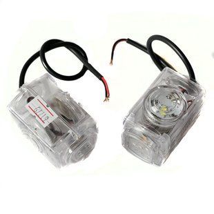 Купить Вставка LED в Габаритные огни Рожки CERAY 12/24V Трехцветная 67 x 45 мм 1 шт (Л 005) 41192 Габариты рожки