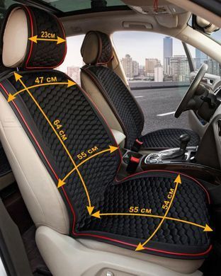 Купити Накидки для передніх сидінь Алькантара Palermo Premium Сірі 2 шт 9901 Накидки для сидінь Premium (Алькантара)