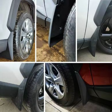 Купить Брызговики для Toyota Rav 4 2018- 2WD ДВС Комплект 4 шт (OEM: PK389-42K00-TP / PK389-42K00-EP; передние 76621-42200, 76622-42200; задние 76625-42200, 76626-42200) 89843 Брызговики Toyota
