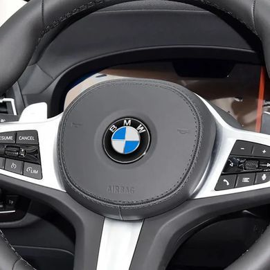 Купити Емблема керма Bmw 45мм синьо-біла з чорним обідком OEM 51148132375 90334 Емблеми на іномарки