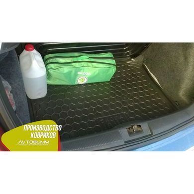 Купити Автомобільний коврик в багажник Skoda Fabia 2 2007- Hatchback / Резино - пластик 42341 Килимки для Skoda