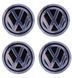 Купить Наклейка на колпак Volkswagen 90 мм черный 4 шт 23119 Наклейки на колпаки
