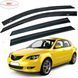 Купити Дефлектори вікон вітровики HIC для Mazda 3 Хечбек 2009-2013 Оригінал (Ma26) 60183 Дефлектори вікон Mazda - 1 фото из 4