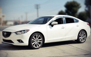 Купить Дефлекторы окон ветровики Mazda 6 2013- С Хром Молдингом 2657 Дефлекторы окон Mazda