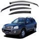 Купить Дефлекторы окон ветровики для Hyundai Santa Fe 2001-2006 на скотче (Acrylic) 94987 Дефлекторы капота Hyundai - 1 фото из 3