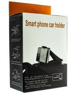 Купить Автодержатель - Прищепка одинарна для телефона "Smart Phone" на скобе Black 24631 Автодержатель для телефона на присоске