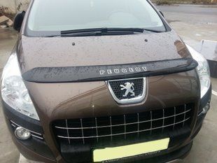 Купить Дефлектор капота мухобойка Peugeot 3008 2011- 1056 Дефлекторы капота Peugeot