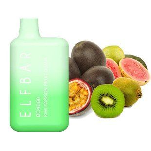 Купить ЕІf Ваг BC4000 POD 5% Оригинал Kiwi Passion Fruit Киви Гуава Маракуйя (Подзаряжаемый) 44663 Одноразовые системы