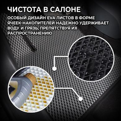 Купить Коврики в салон передние EVA для Skoda Octavia A5 2004-2013 (Металлический подпятник) 2 шт 62898 Коврики для Skoda