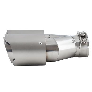 Купити Насадка на подвійний глушник Vitol 241 x 2-89 x 64 мм Матовий Хром (НГ-1209B) 91387 Насадки на глушник