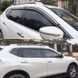 Купити Дефлектори вікон вітровики Benke для Nissan X-Trail / Rogue (T32) 2014-2021 Хром Молдинг Із Нержавіючої Сталі 3D 6 шт 110462 Дефлектори вікон Nissan - 2 фото из 10