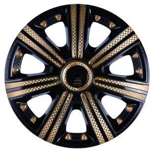 Купити Ковпак колеса Star DTM R14 чорний, gold 4 шт 21725 14 (Star)