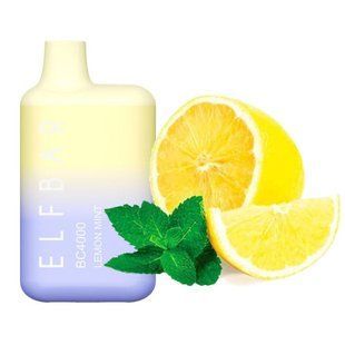 Купить ЕІf Ваг BC4000 POD 5% Оригинал Lemon Mint Мята Лимон (Подзаряжаемый) 44664 Одноразовые системы