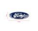 Купити Емблема решітки Ford біло-синя 175х74 мм (на скотчі) AU5Z-16605-A 90107 Емблеми на іномарки - 2 фото из 4