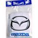 Чохли для підголівників Mazda Універсальні Білі Кольоровий логотип 2 шт