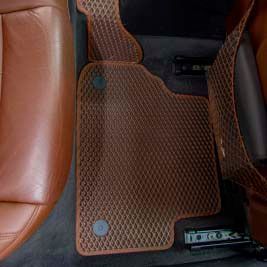 Купить Коврики в салон EVA для Audi A4 (В9) 2015- с подпятником Черные 5 шт 63632 Коврики для Audi