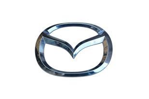 Купити Емблема Mazda 105&times;84мм Хром пластик (на скотчі та з 2 напрямними) (вир-во Завод) CH 90362 Емблеми на іномарки