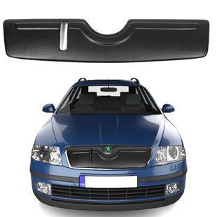 Купити Зимова накладка на радіаторні грати Skoda Octavia A5 2004-2010 До Ресталінг Мат (AutoElement) 82416 Зимові накладки на решітку радіатора
