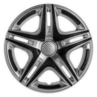 Купити Ковпак колеса Star Дакар R14 сріблястий карбон 4 шт 21740 14 (Star)