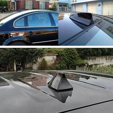 Купить Антенна декоративная акулий плавник на крышу авто (Активная Радиоантенна) 175 x 53 мм Карбон 96626 Антенны