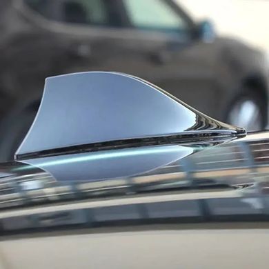 Купить Антенна декоративная акулий плавник на крышу авто (Активная Радиоантенна) 175 x 53 мм Карбон 96626 Антенны