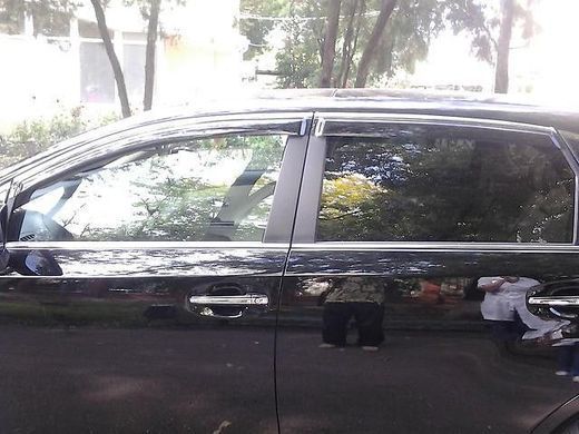 Купити Дефлектори вікон вітровики Mercedes-Benz R-klasse W-251 2006-2013 З Хром Молдінгом 35875 Дефлектори вікон Mercedes-Benz