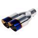 Купити Насадка на подвійний глушник Vitol 250 x 2-89 x 64 мм Хром (НГ-0260-BL) 91277 Насадки на глушник