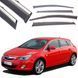 Купити Дефлектори вікон вітровики Benke для Opel Astra J 2009- Молдинг Нержавіюча сталь 3D (BNSJK1423-W/S) 90887 Дефлектори вікон Nissan - 1 фото из 6