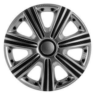 Купити Ковпак колеса Star DTM R14 сріблястий карбон 4 шт 21726 14 (Star)