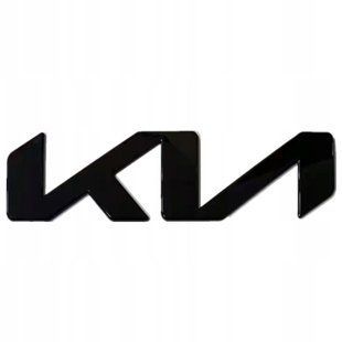 Купить Эмблема надпись Kia NEW Черная Глянец 210х49 мм металл на скотче (Завод) 88586 Эмблема надпись на иномарки