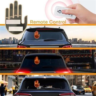 Купить Подсветка автомобильная LED-ладонь рука на заднее стекло для жестов (Gesture fan fak car Led) 73545 Подсветки - Стопы внутрисалонные
